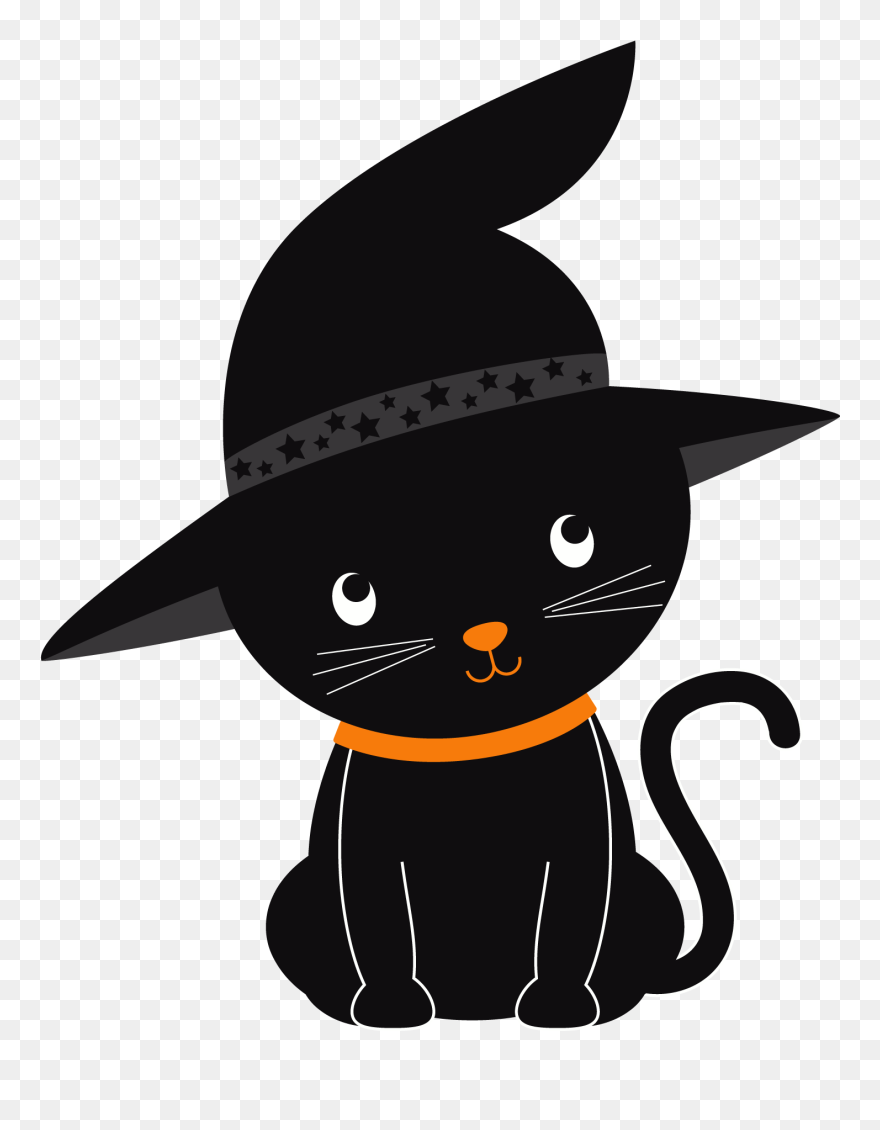 Cute Halloween Clipart Png Image Free Stock Halloween - Cute Halloween Black Cat Clipart Transparent Png