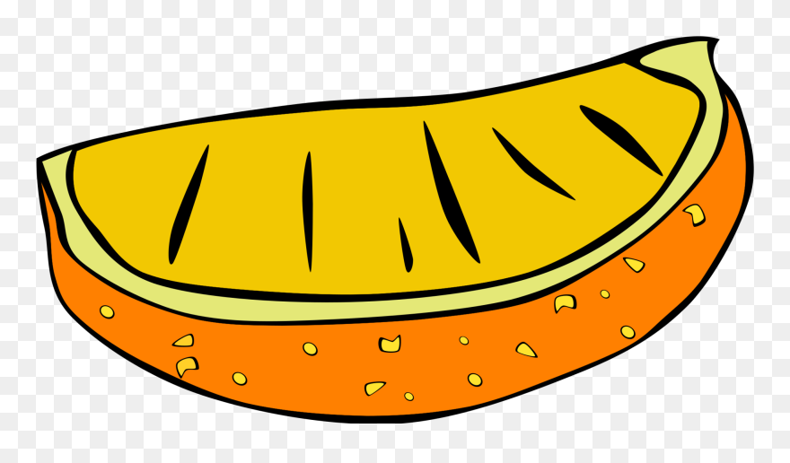 Fast Food, Snack, Orange Slice - Orange Clip Art Slices - Png Download