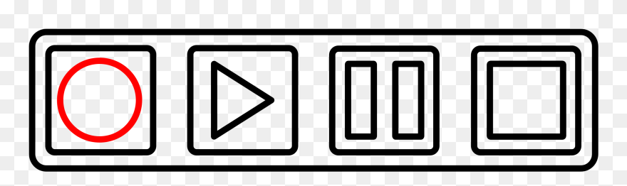 Pause Button Clipart Audio Recording - Deck Cassette Player Art - Png Download