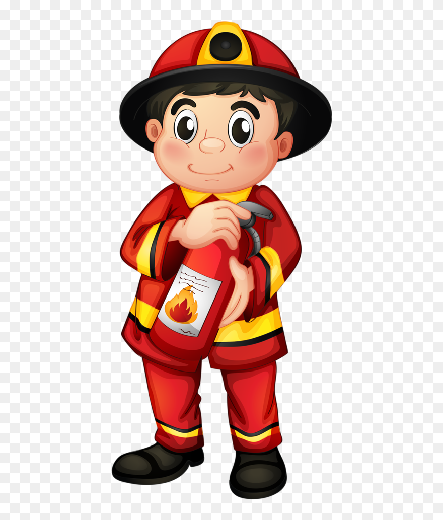 Firefighter Clipart Community Helper, Firefighter Community - Fireman Clipart Png Transparent Png