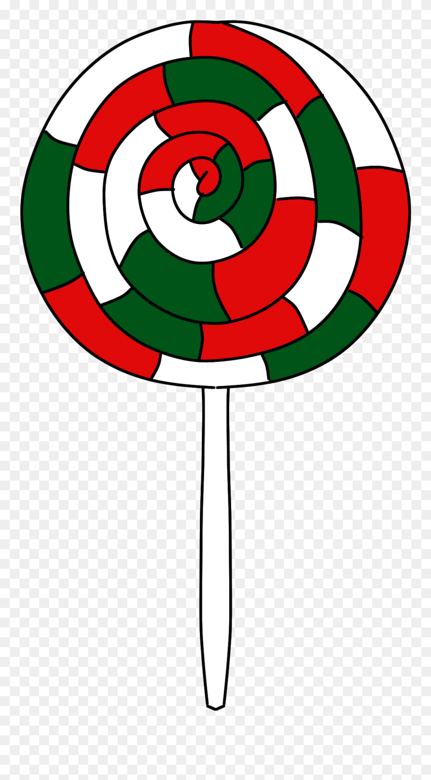 Lollipop Clip Art Clipart - Clip Art Candy Cane Lollipops - Png Download