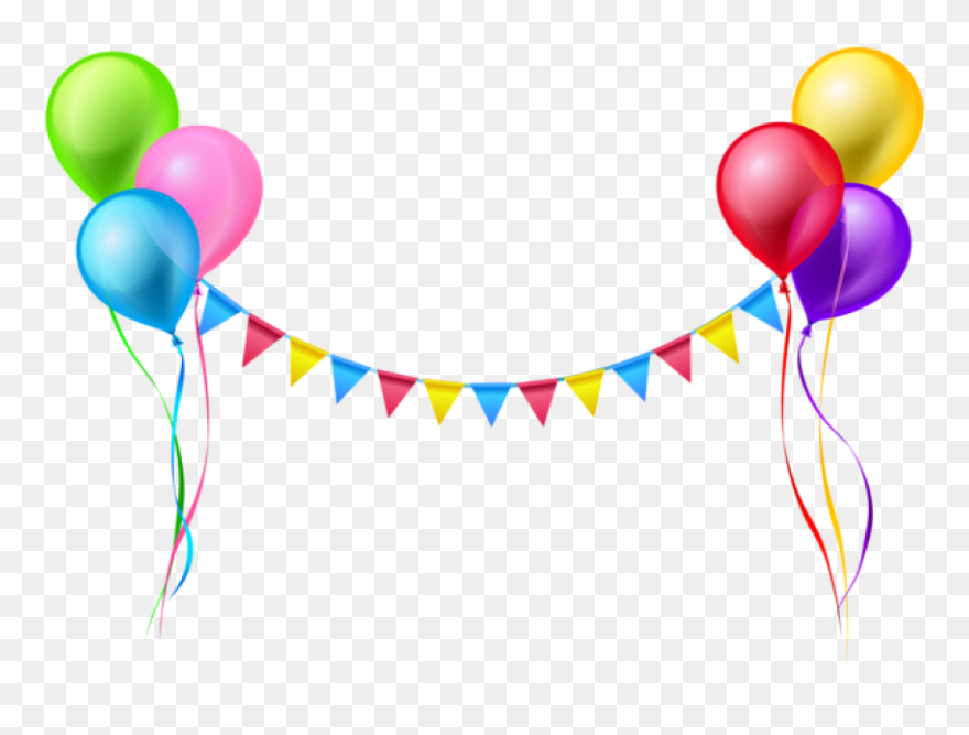 Free Png Download Streamer And Balloons Png Images - Transparent Background Balloon Png Clipart