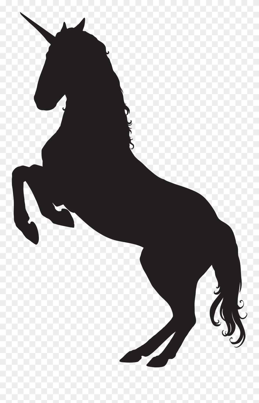 Silhouette Transparent Unicorn Clipart - Unicorn Silhouette Clipart Png