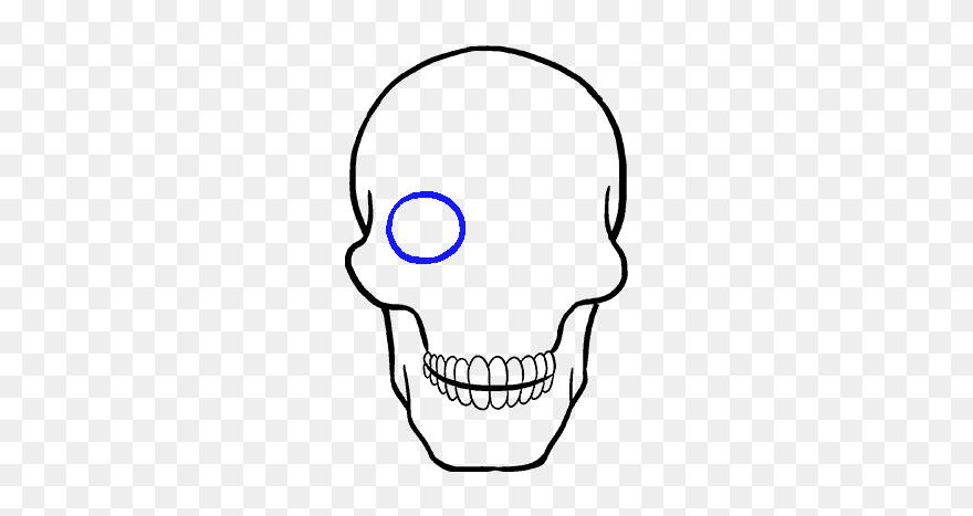 Simple Skull Drawing - Skull Draw Clipart