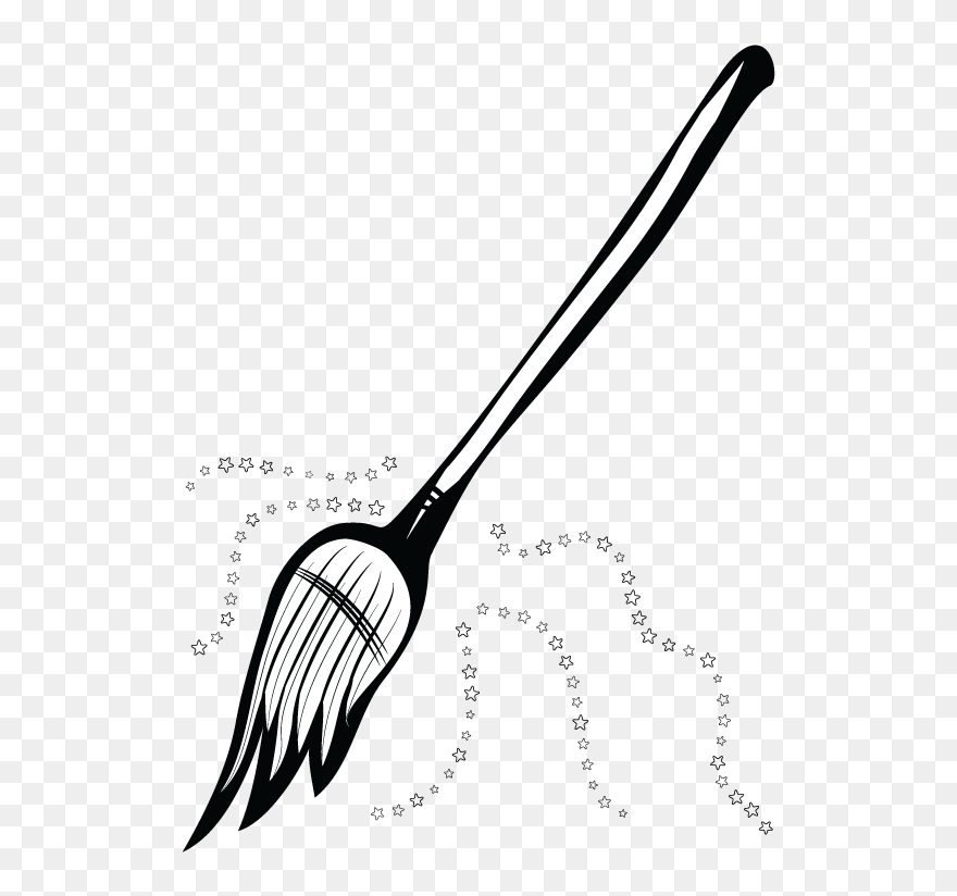 Witch Clipart Broom Clip Art - Clip Art - Png Download
