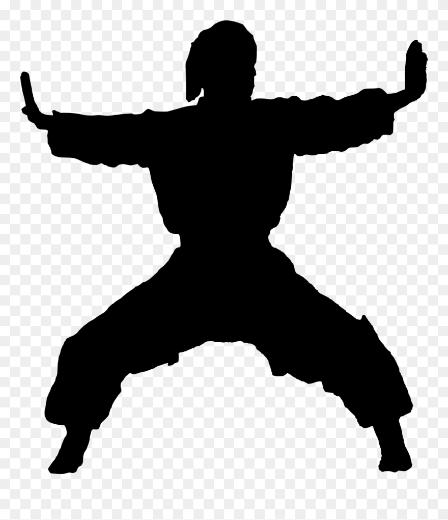 Karate Silhouette Martial Arts Clip Art - Silhouette Transparent Karate - Png Download
