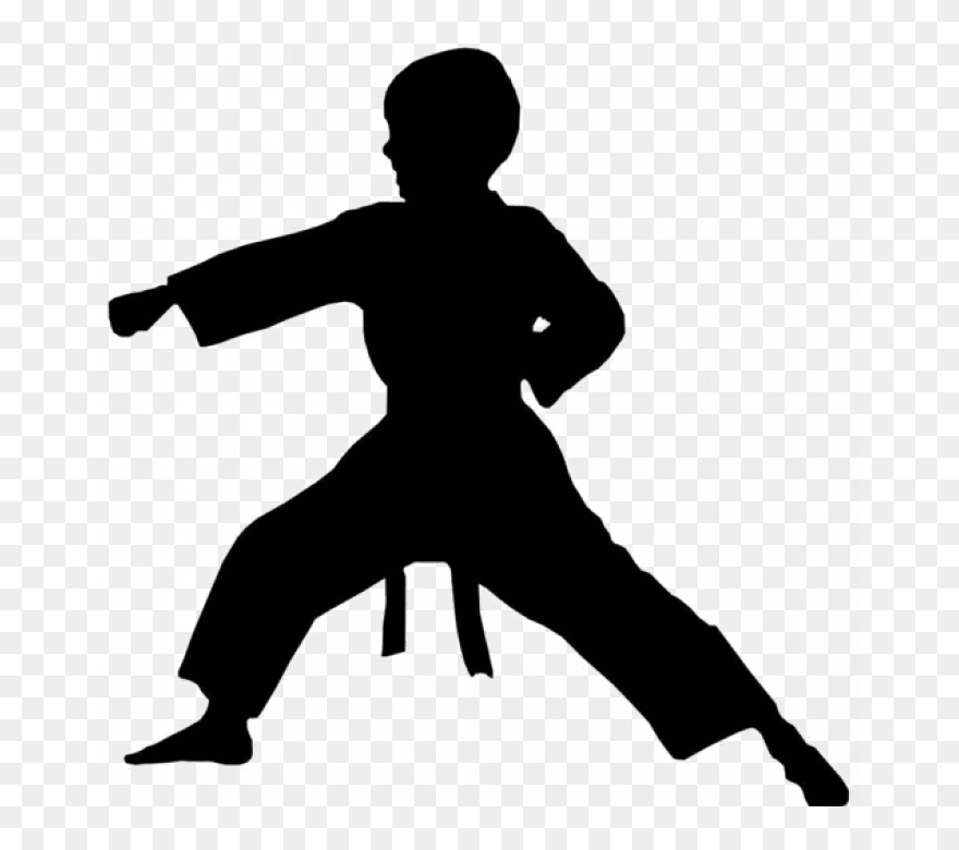 Transparent Karate Kid Silhouette - Silhouette Singer Clipart - Png Download