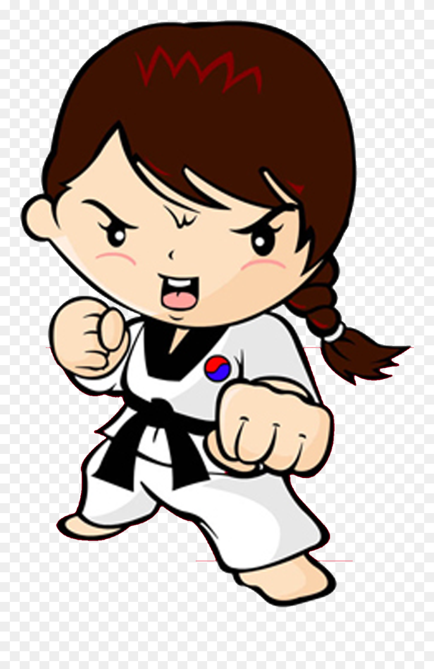 Taekwondo Karate Martial Arts Woman Kick - Tae Kwon Do Clipart - Png Download