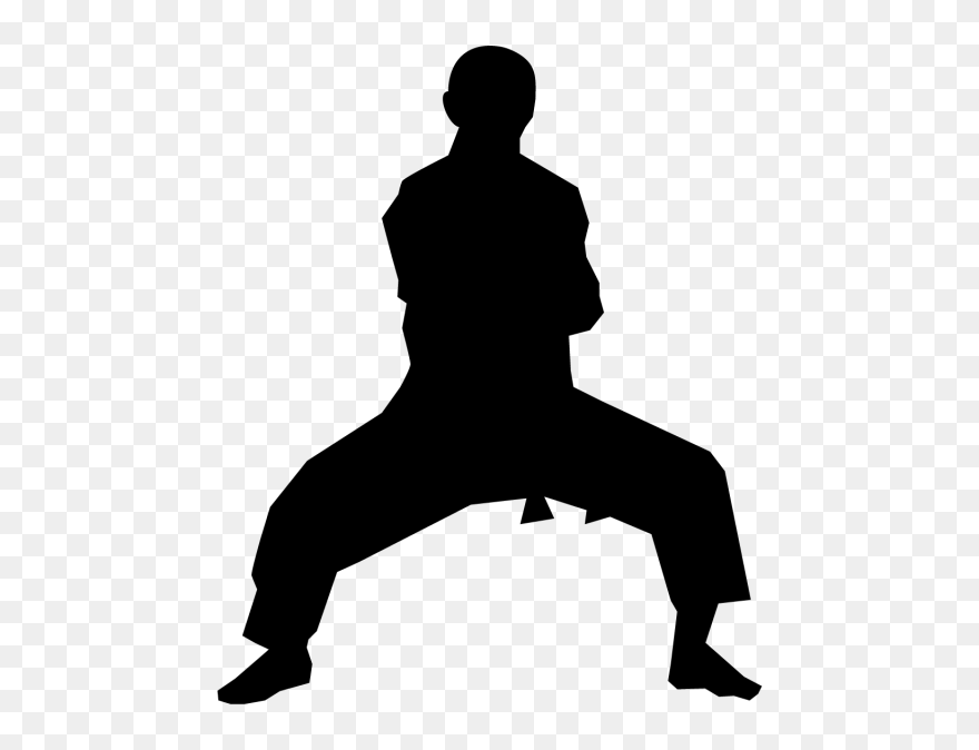 Karate Clip Art Martial Arts Vector Graphics Silhouette - Karate Silhouette Clip Art - Png Download