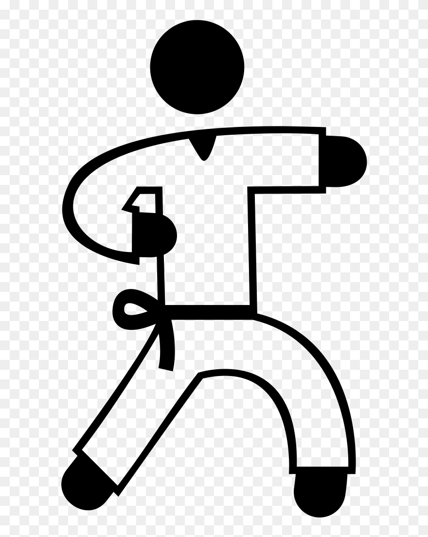 Karate Gi Martial Arts Sport Computer Icons - Karate Icon Clipart