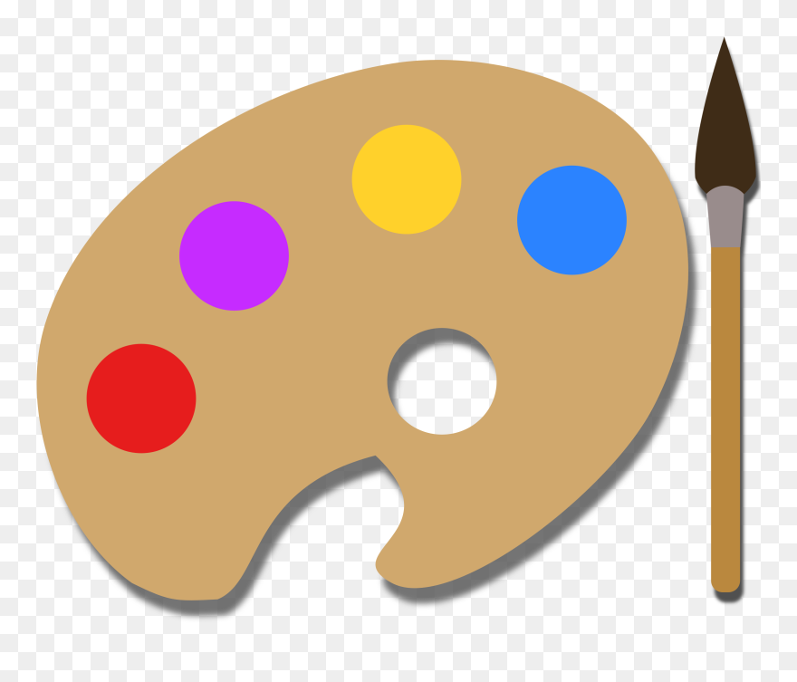 Art Clipart - Paint Pallet Clipart - Png Download