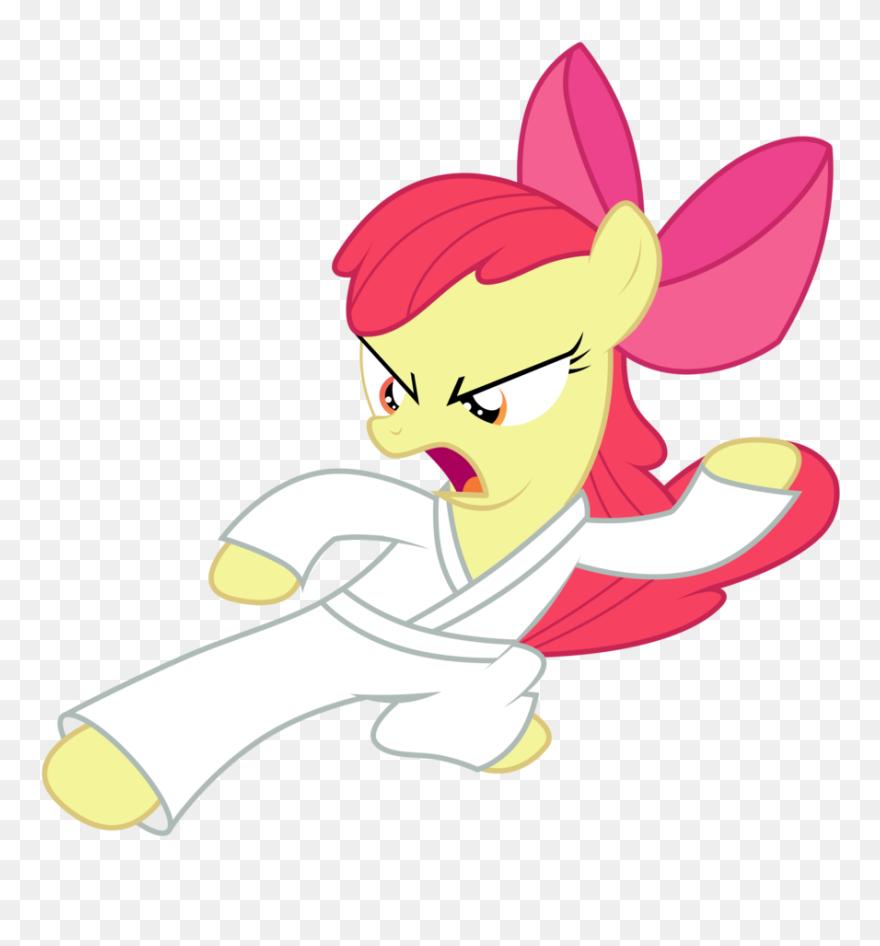 Kung Fu Master Apple Bloom By Brony-works - Applejack Clipart