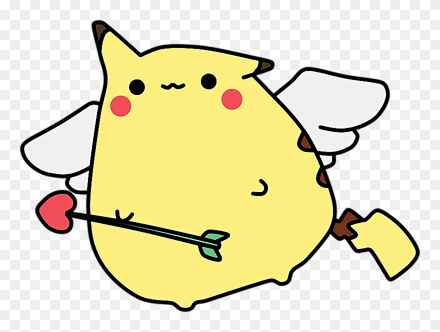 #pokemon #pikachu #cupid #angel #freetoedit - Cartoon Clipart