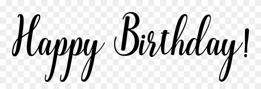 Clip Art Word Cutecrafting - Art Happy Birthday Word Design - Png Download