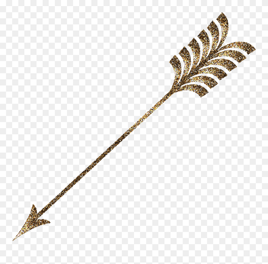 Cupid Clipart Arrow - Transparent Background Golden Arrow Png