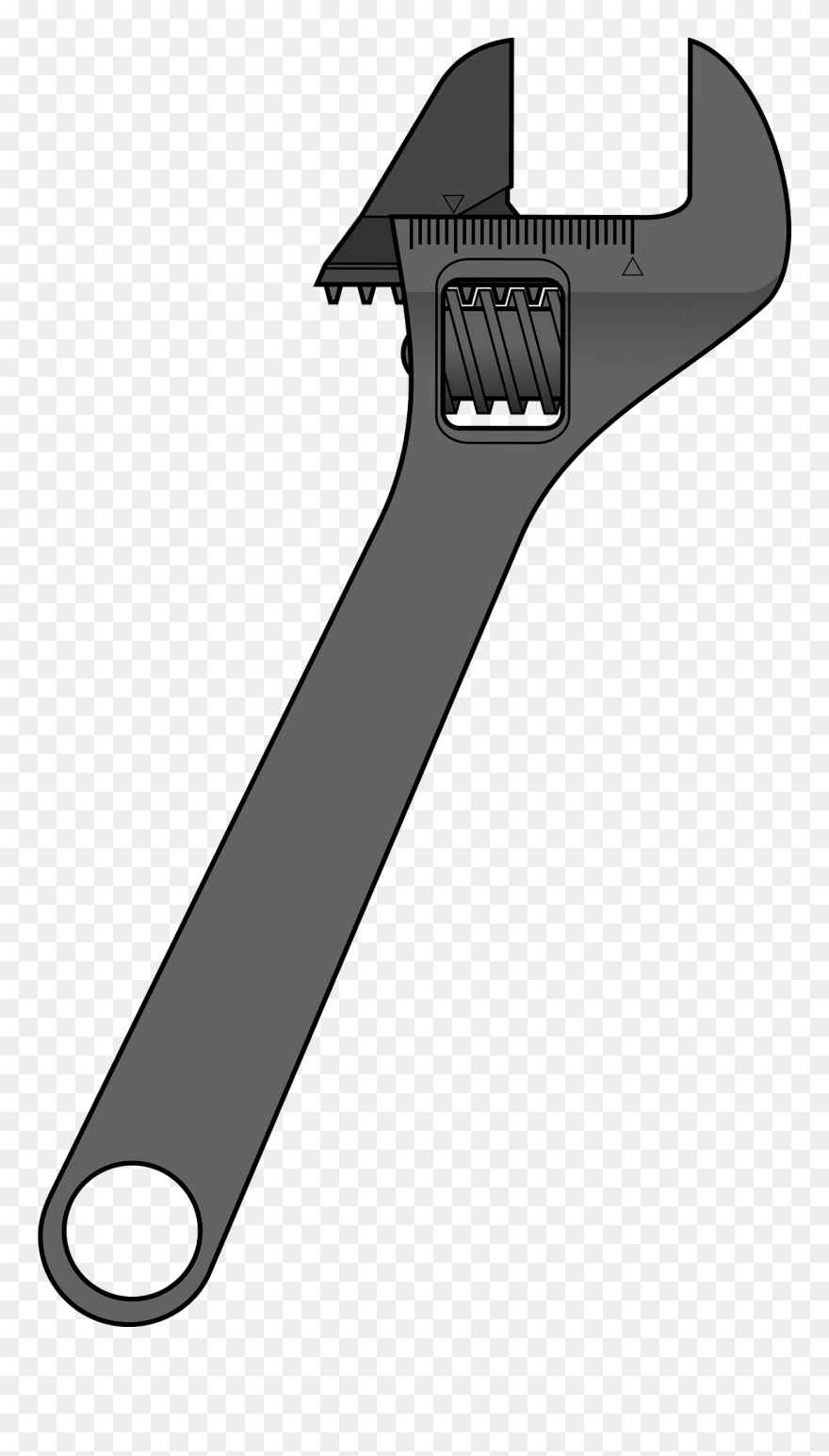 Spanners Adjustable Spanner Pipe Wrench Clip Art - Adjustable Wrench Clip Art - Png Download