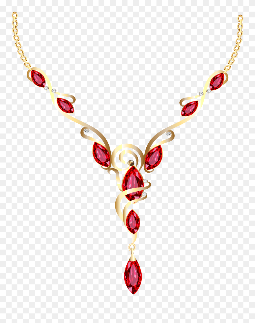 Gold Necklace Png Gallery - Transparent Background Necklace Clipart