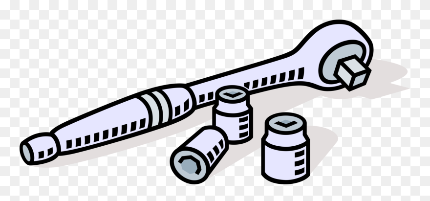 Ratchet Wrench Clipart - Socket Wrench Clipart - Png Download