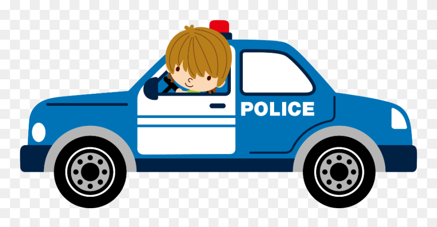 Policeman Car Clipart Clip Art Freeuse Bombeiros E - Blue Police Car Clipart - Png Download