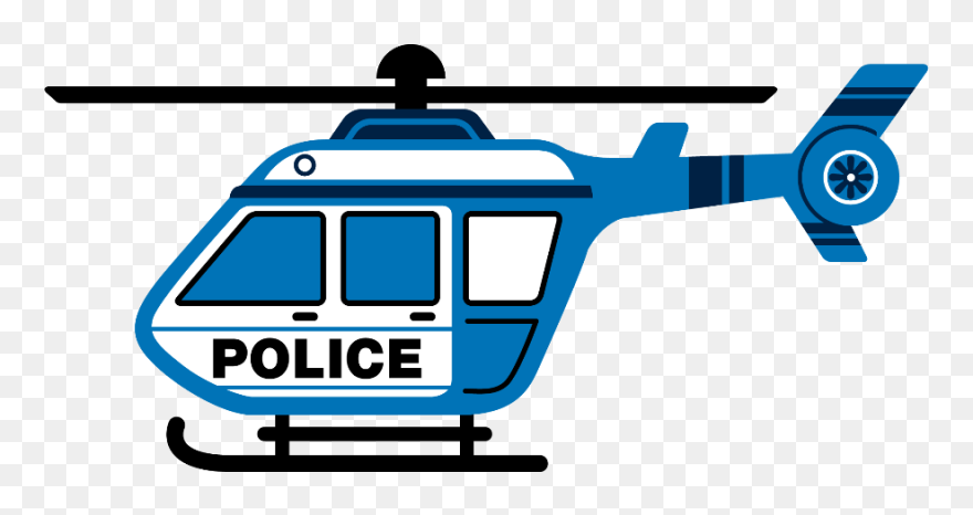 Bombeiros E Pol Cia - Police Helicopter Clipart - Png Download