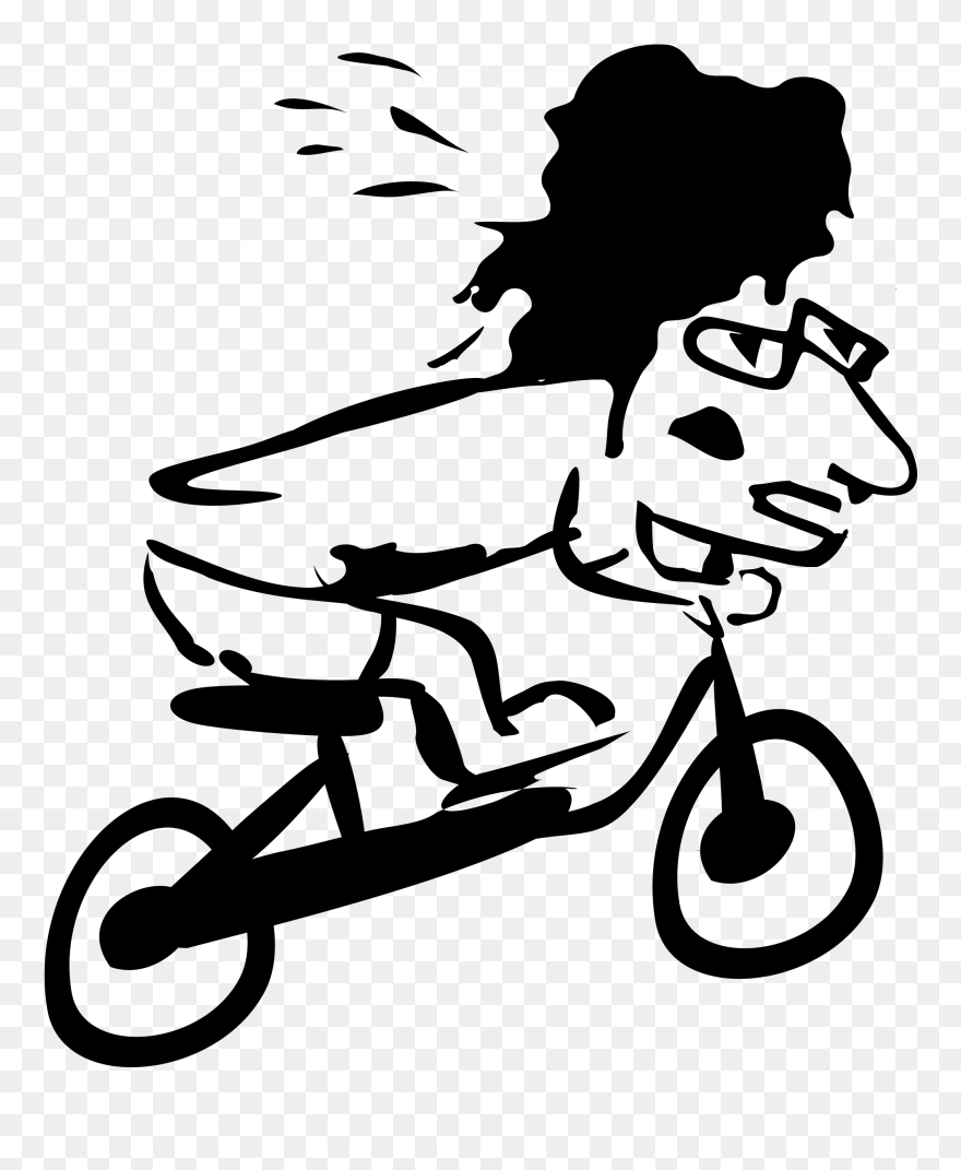 Cycle Clipart Clip Art - Cartoon Clipart Biker - Png Download