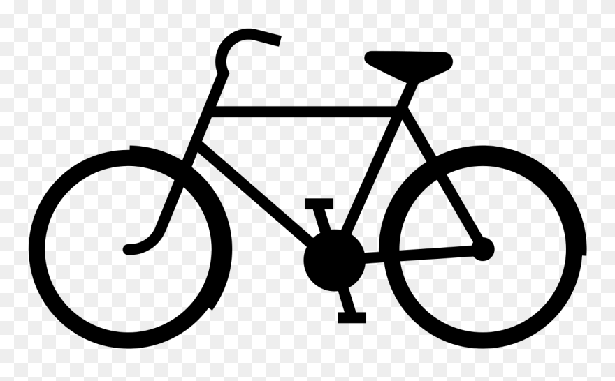 Bicycle Cycling Silhouette Clip Art - Bicycle Silhouette - Png Download