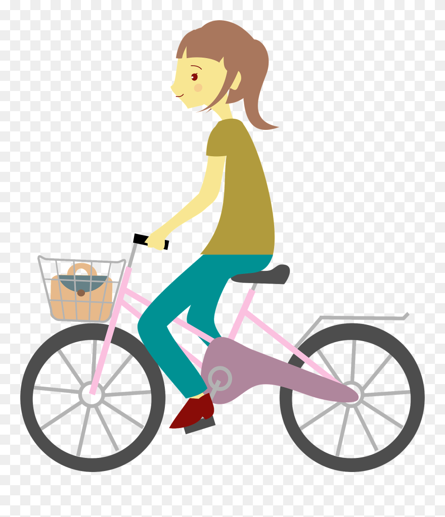 自転車 乗っ てる 絵 Clipart