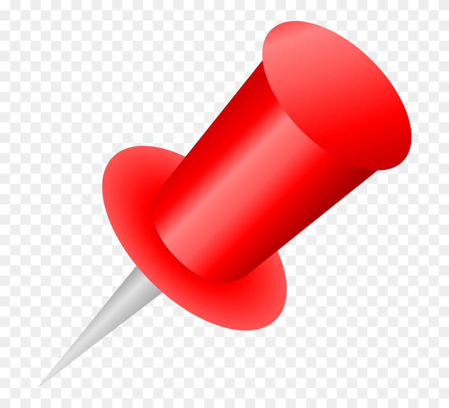 Transparent Pin Clipart - Red Pin Icon - Png Download
