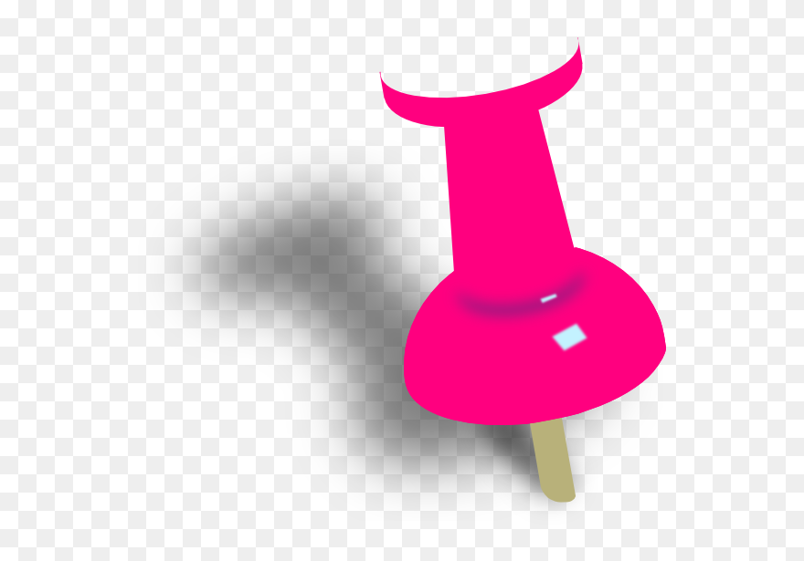 Push Pin Clipart Pink - Png Download