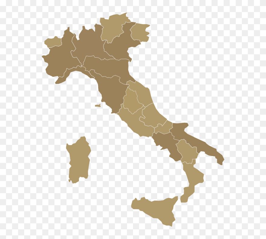 Italy Vector Map Royalty-free - Italy Map Clipart