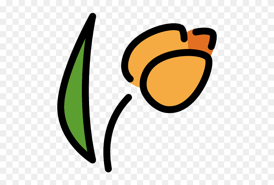 Tulip Emoji Clipart - Png Download