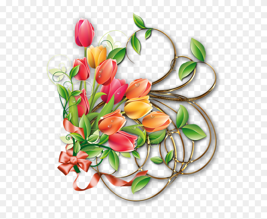Lady Tulip Clipart