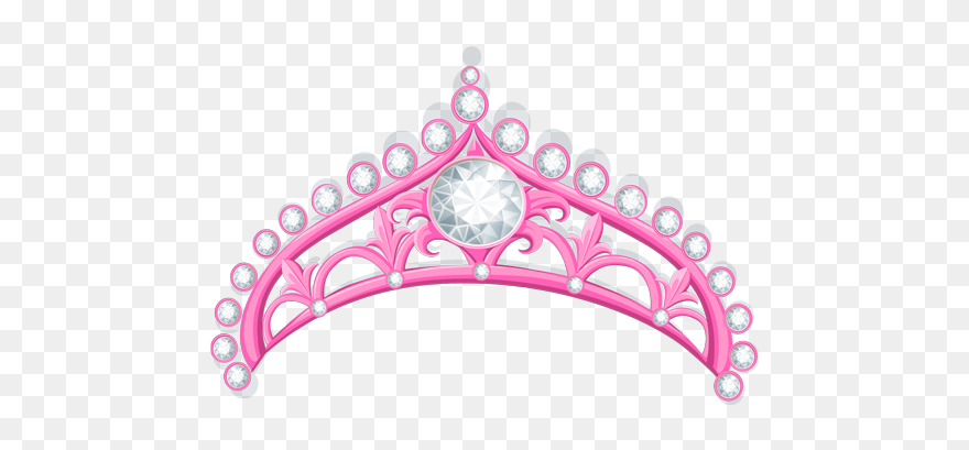 #pink #crown #tiara #royal #queen #princess #diamond Clipart