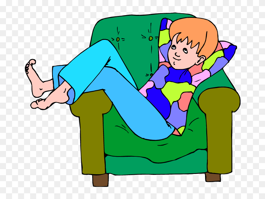 Lazy Clipart Sofa - Lazy Clipart - Png Download