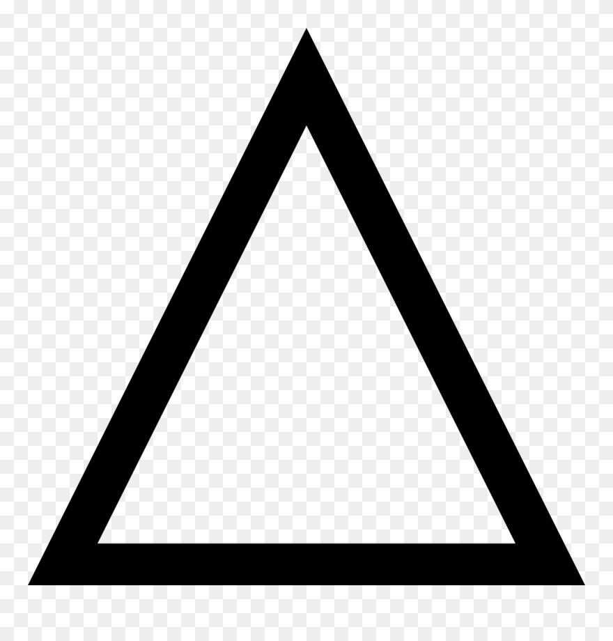Png File Svg Triangle Clipart- - Triangle Clipart Black And White Transparent Png