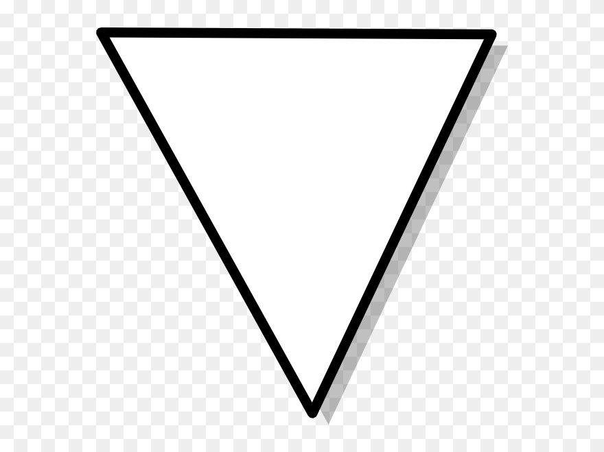 Free Vector Flowchart Symbol Triangle Clip Art - Triangulo Blanco Png Transparent Png