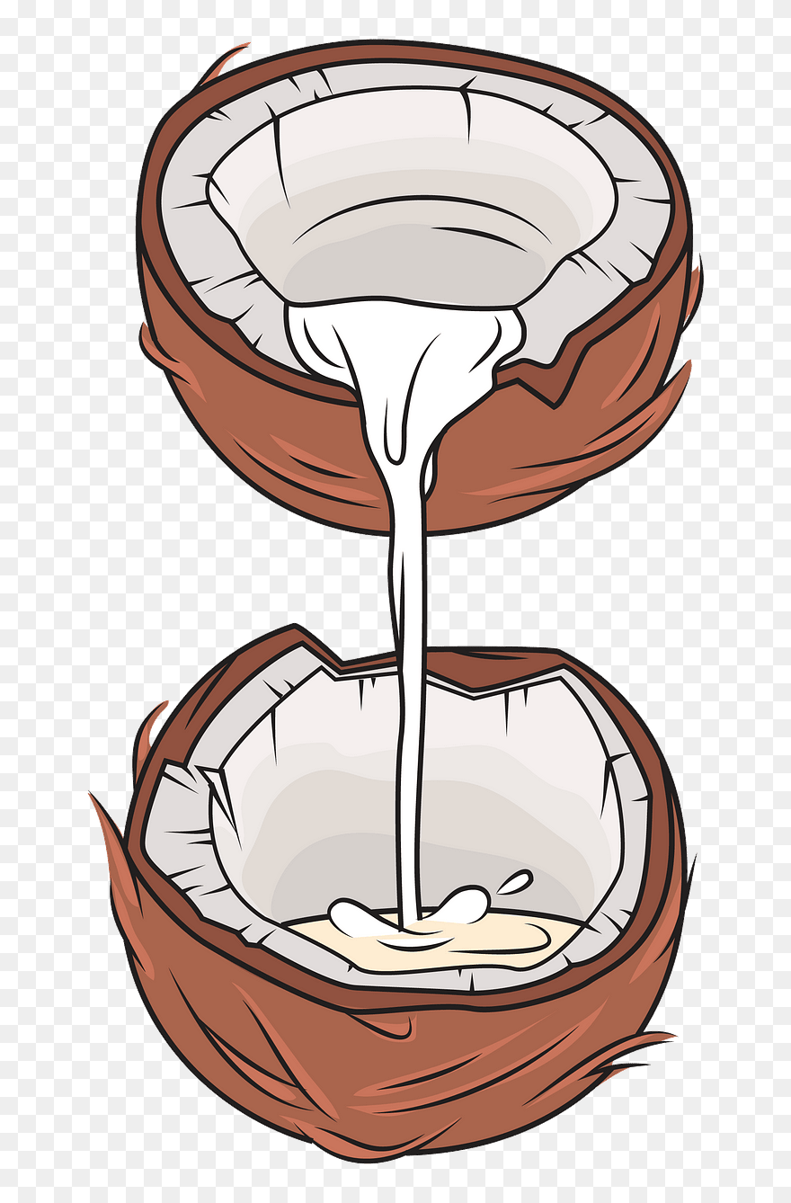 Free Download Creazilla - Cartoon Coconut Milk Clipart - Png Download