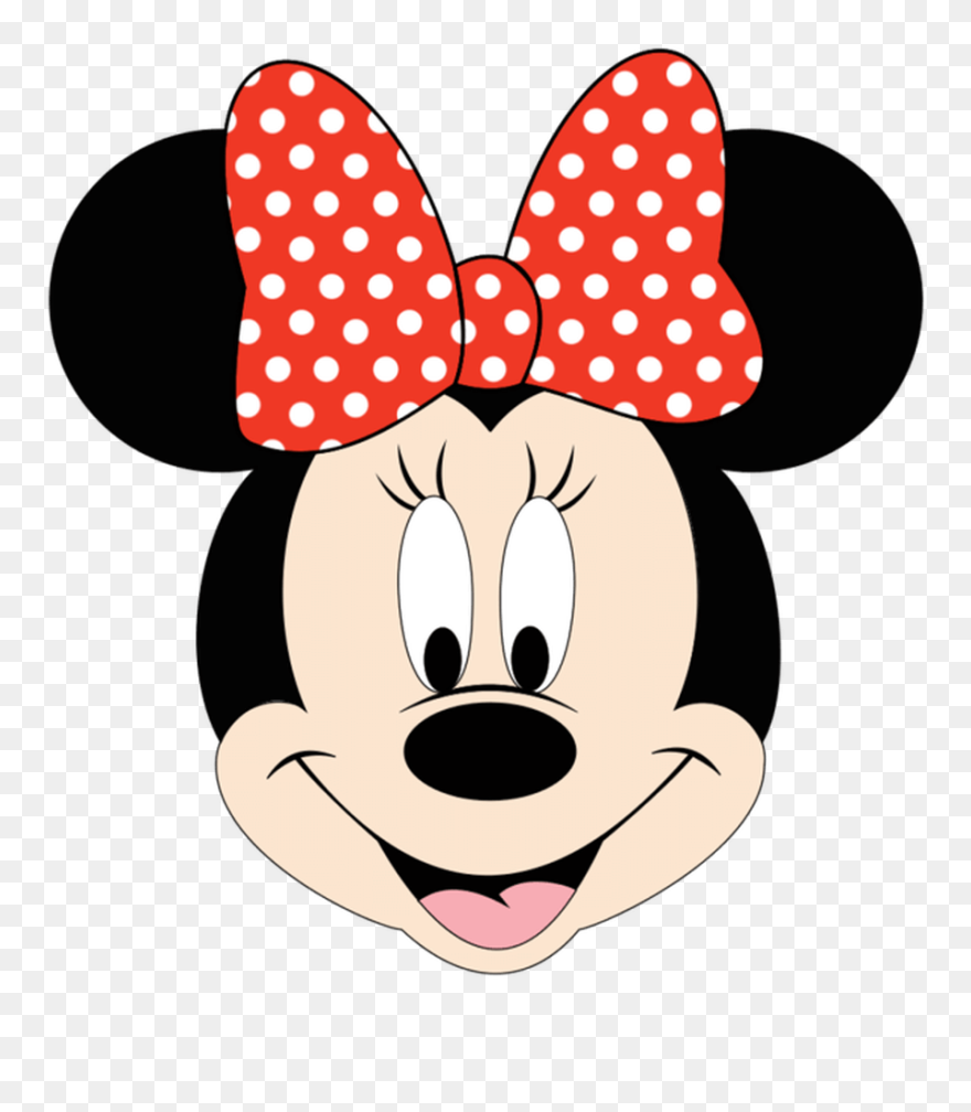 Baby Minnie Mouse Head Clipart - Minnie Mouse Face Clipart - Png Download