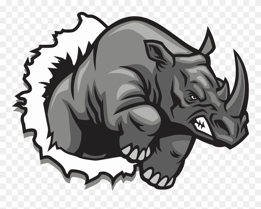 Rhinos Drawing Fun2draw - Transparent Rhino Logo Clipart