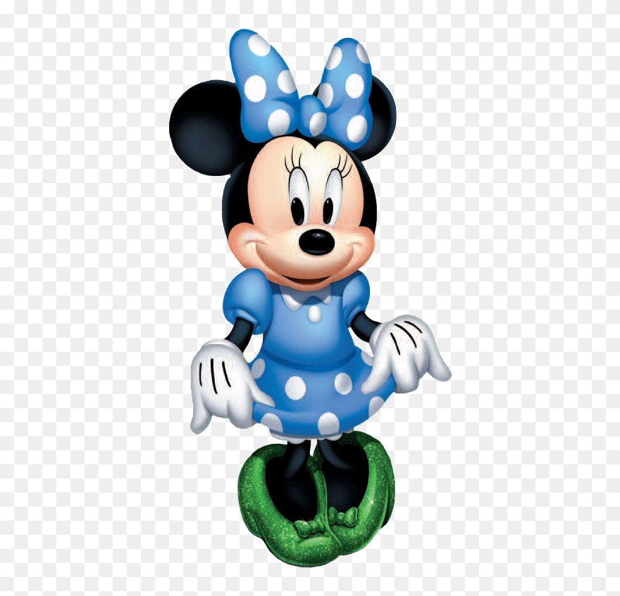 Halloween Clipart Of Minnie Mouse Clipart Black And - Blue Minnie Mouse Clipart - Png Download