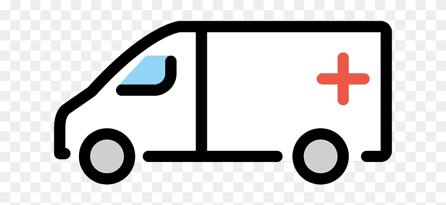 Ambulance Emoji Clipart - Png Download