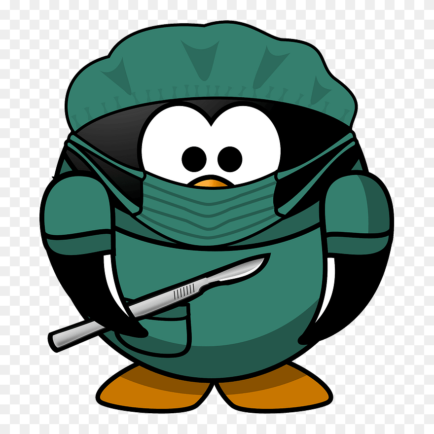 Tux Ambulance Medic Vector Image - Surgical Mask On Animal Clipart - Png Download