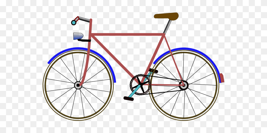 Color Bicycle Vector Image - Transparent Background Bike Clip Art - Png Download