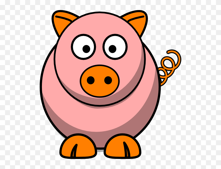 Pink Pig Clip Art - Easy Colouring Pages For 2 Year Olds - Png Download