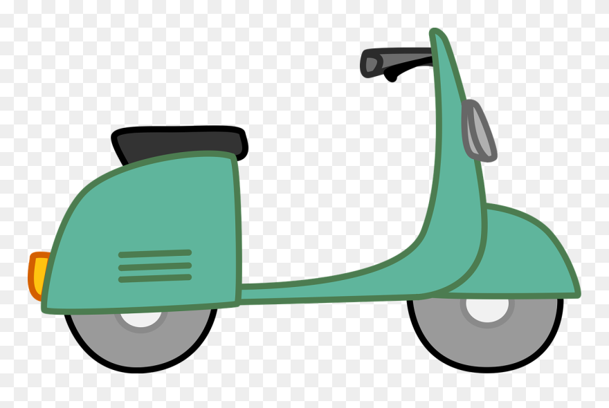 Moped Clip Art - Png Download