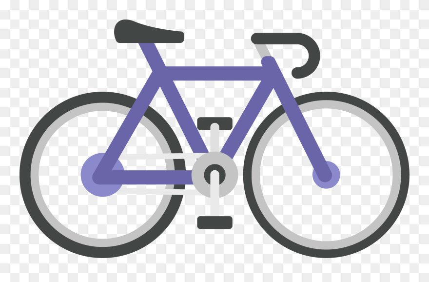 Clipart Bike Purple Bike, Clipart Bike Purple Bike - Bike Icon Png Transparent Png