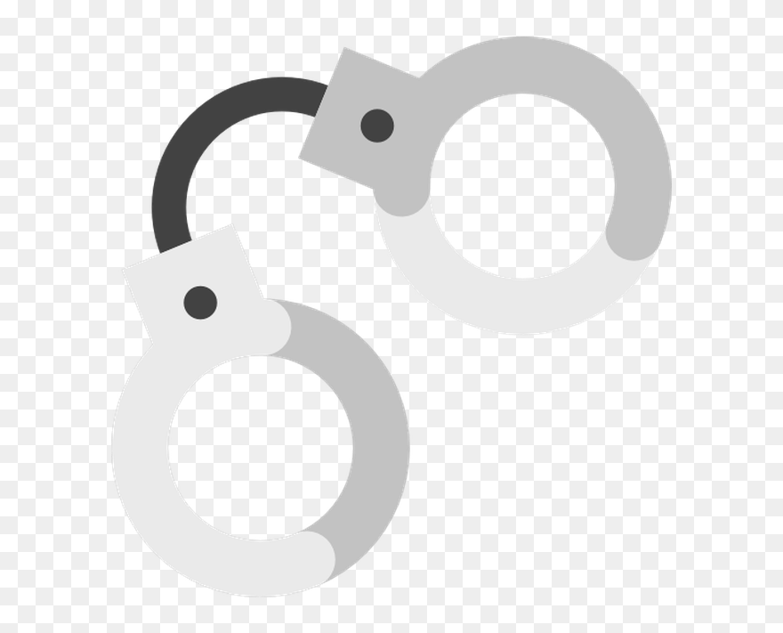 Handcuffs Cartoon Clip Art - Circle - Png Download