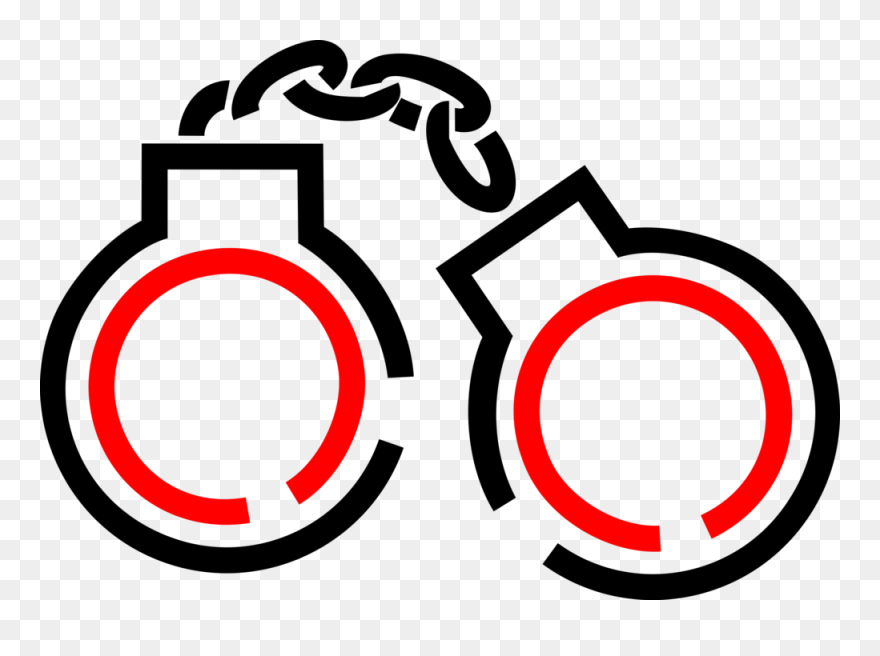 Handcuffs Physical Restraint Vector - Clip Art - Png Download