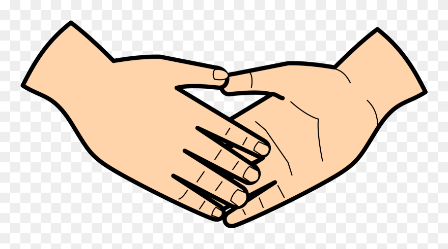 Hands Holding Black And White Clipart - Png Download