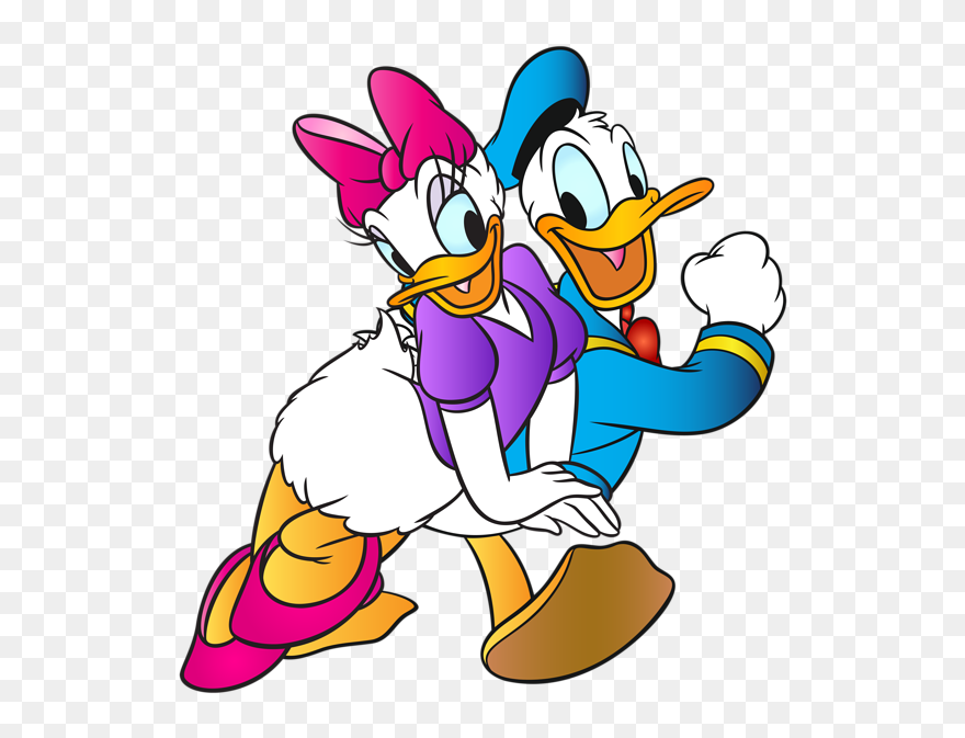 Donald Duck Clipart Bow Tie - Daisy Duck And Donald Duck - Png Download